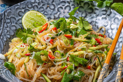 Cucumber Noodle Salad with Chang’s Sichuan Dressing recipe from Changs