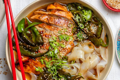 Easy Honey Soy Chicken Noodle Bowl recipe from Changs