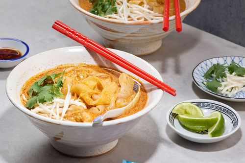 Super Lo-Cal Noodle Chicken Laksa recipe from Changs