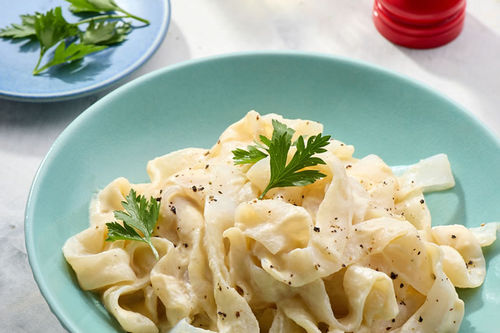 Super Lo-Cal Noodle with Vegan Cauliflower Alfredo recipe from Changs