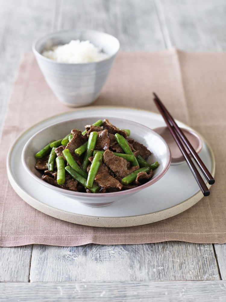 Black Pepper Lamb and Green Beans