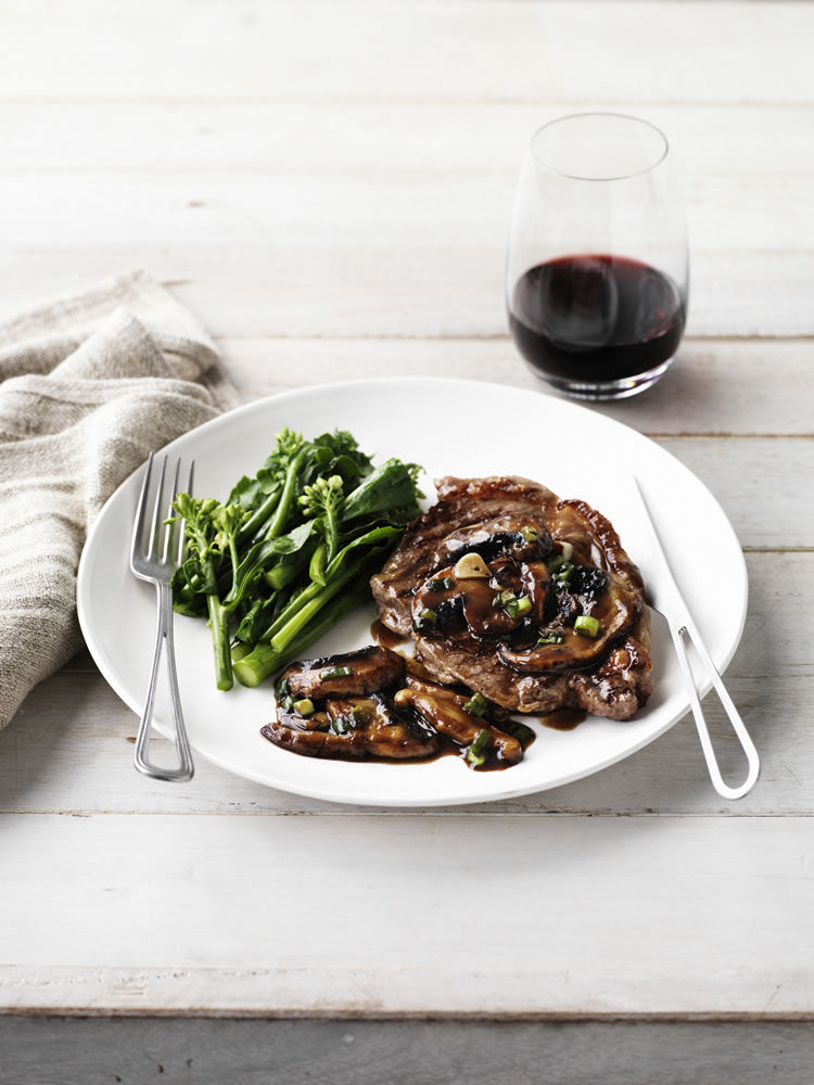 Steak with Mushroom Sauce