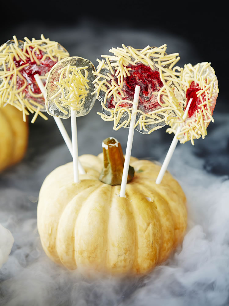 Homemade Fright Night Lollypops