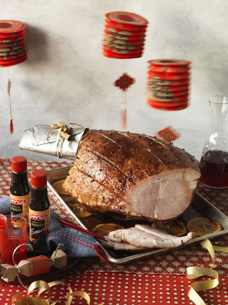 Hoisin Glazed Christmas Ham