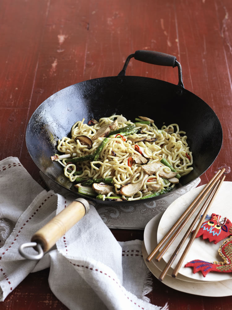 Leftover Turkey and Noodle Stir Fry