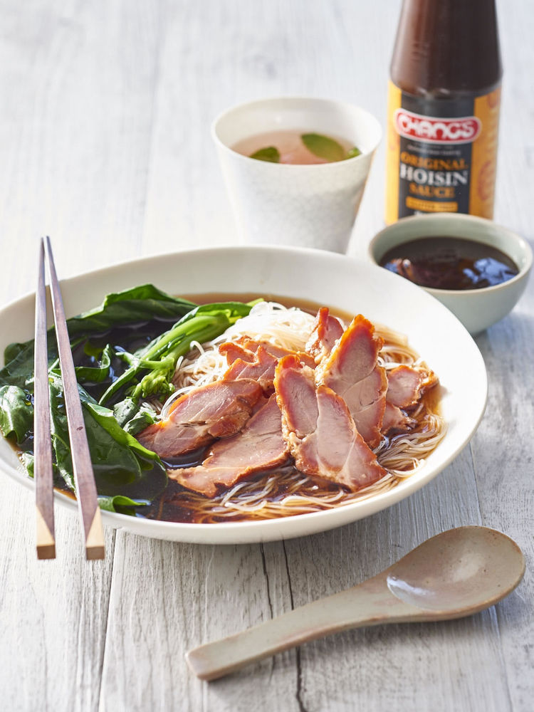 Barbecued pork noodle soup