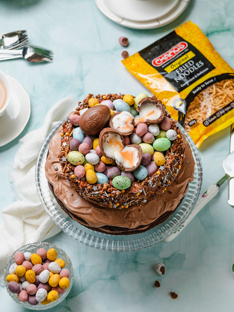 Easter Nest Chocolate Cake