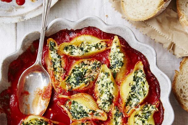 Spinach, Ricotta and Lemon Pasta Shells Spinach, Ricotta and Lemon Pasta Shells