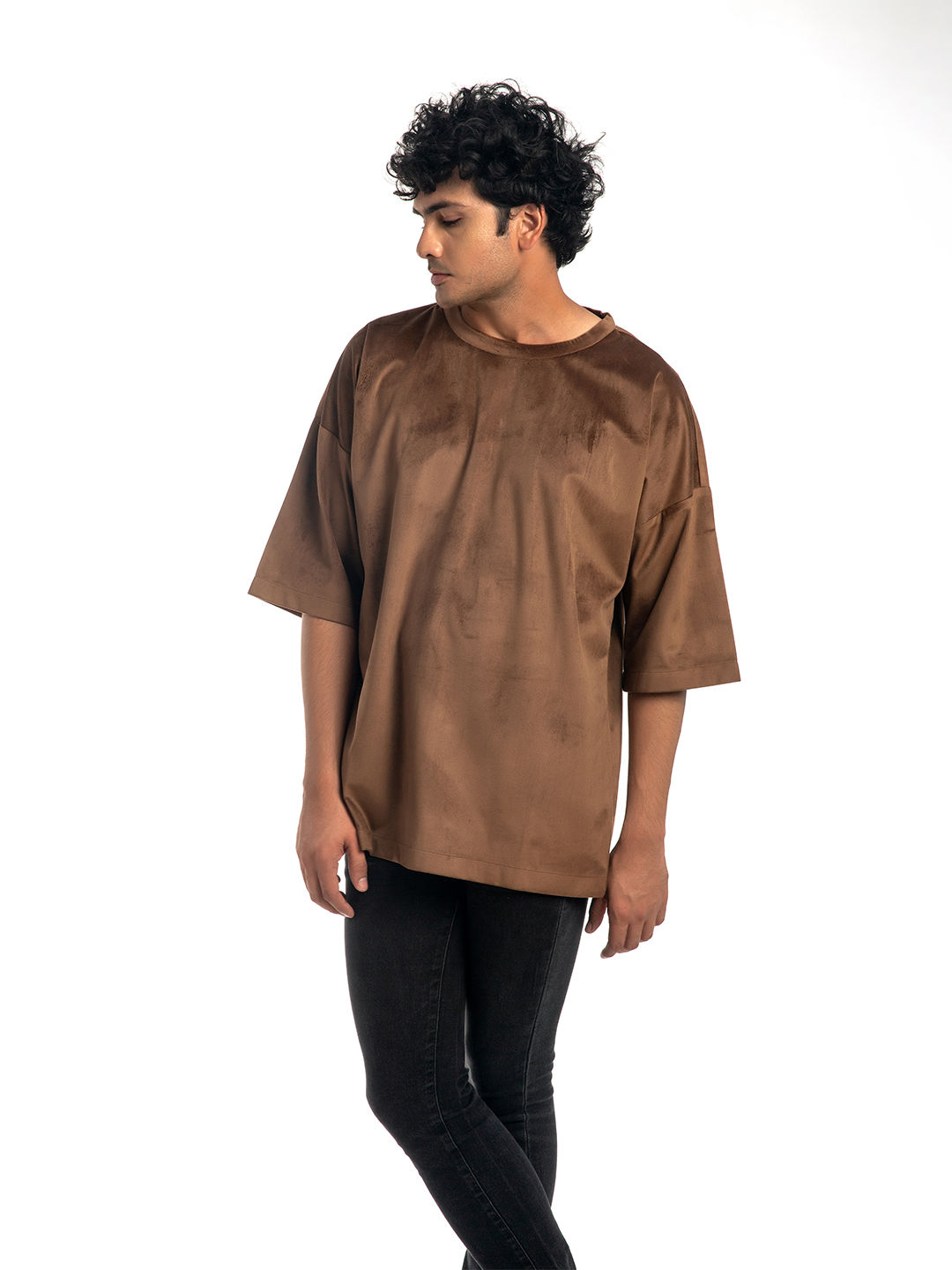 Deep Brown Oversized T-Shirt