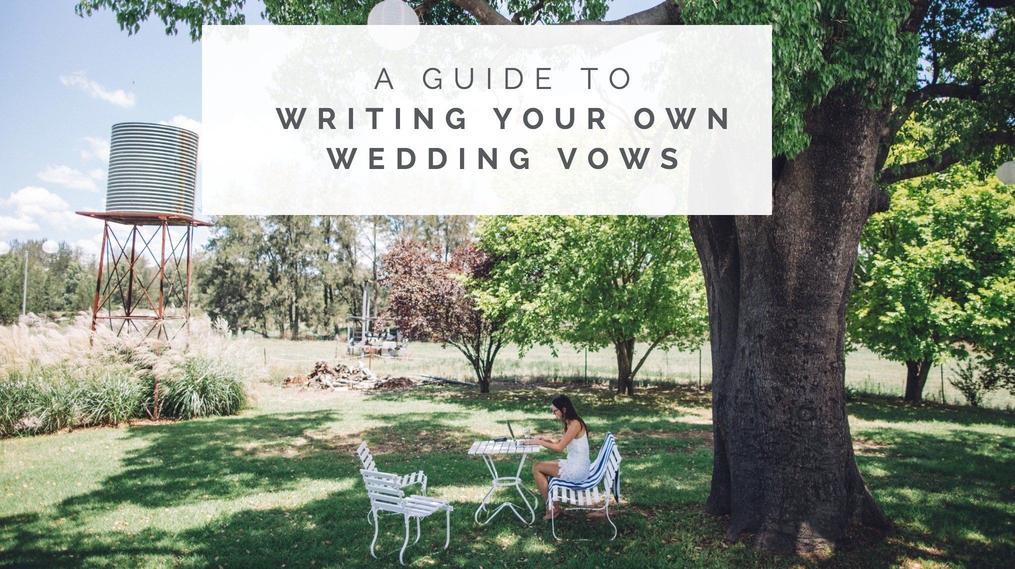 How to write wedding vows