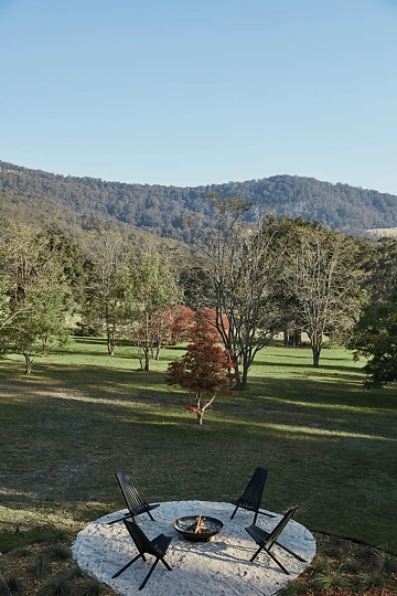 Acres of uninterrupted views at The Casa make for the perfect spot to sit fire side.