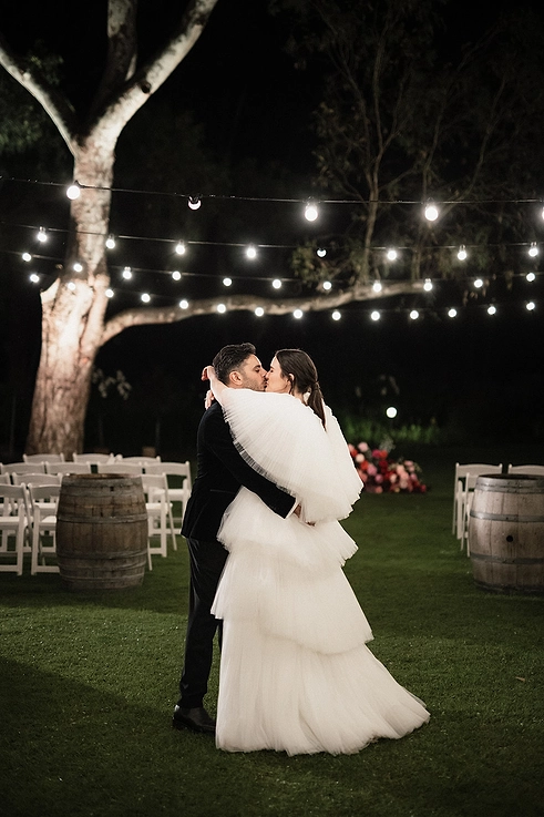 A quiet moment as newlyweds at Emu Bottom Homestead