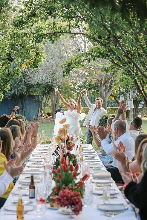 an alfresco lunchtime weddings