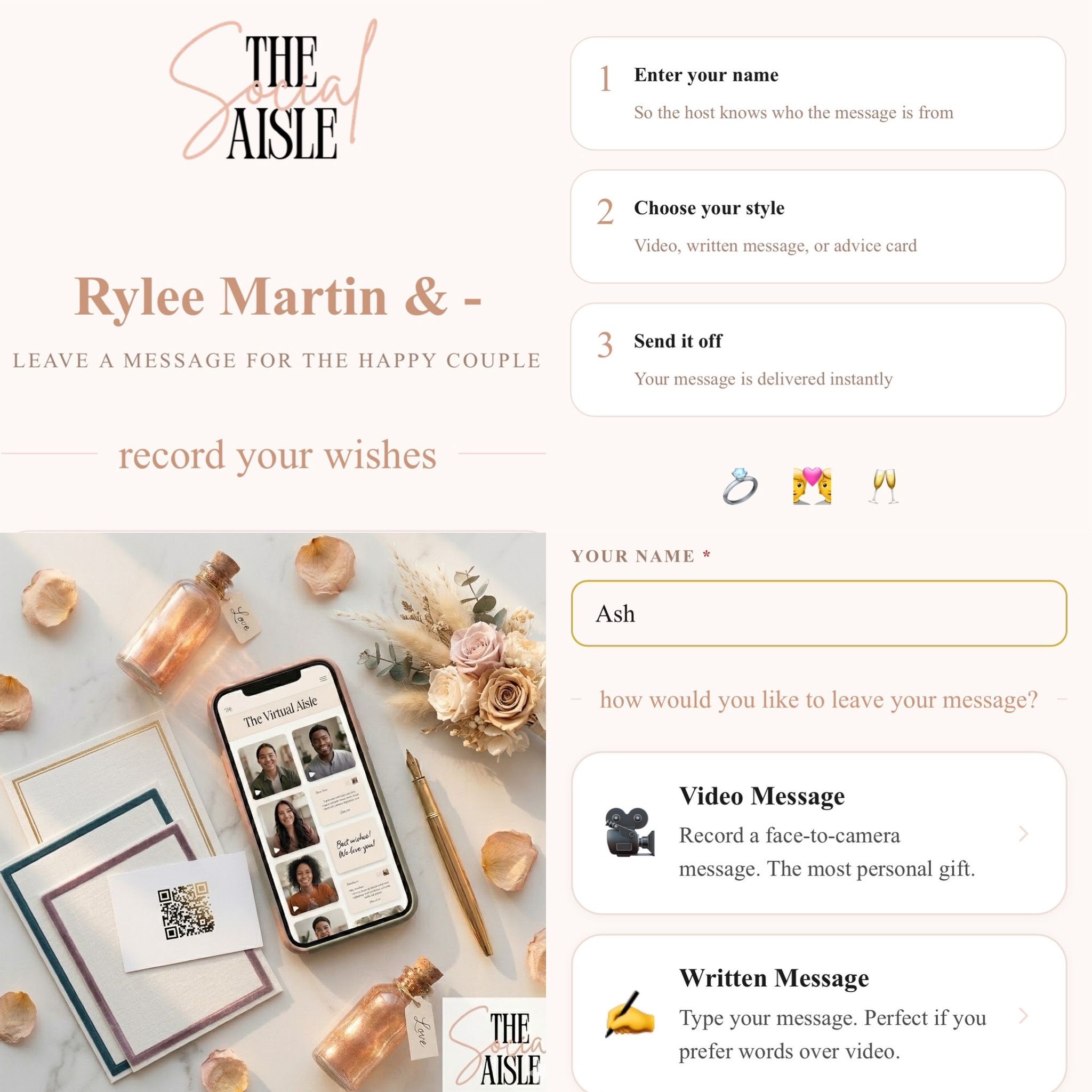 The Social Aisle - Virtual/Digital Guestbooks