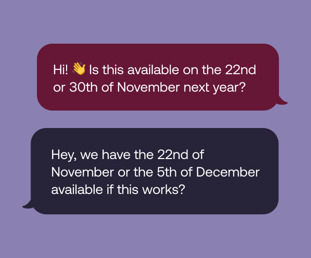 Wedding inbox for inquiries & tracking