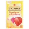 Twinings Strawberry & Raspberry 20 Single Tea Bags 40g