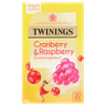 Twinings Cranberry & Raspberry 20 Single Tea Bags 40g