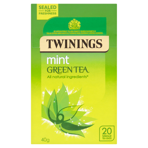 Twinings Mint Green Tea 20 Single Tea Bags 40g