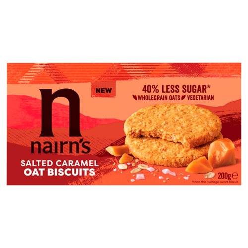 Nairn's Salted Caramel Oat Biscuits 200g