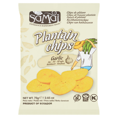 Samai Garlic Plantain Chips 75g