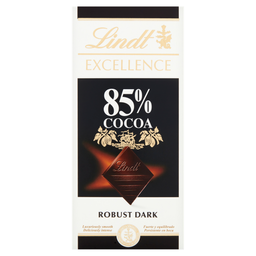 Lindt Excellence Dark 85% Cocoa Chocolate Bar 100g