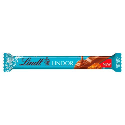 Lindt Lindor Salted Caramel Milk Chocolate Bar 38g