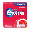 Extra Strawberry Flavour Sugarfree Chewing Gum Multipack 3 x 9 Pieces