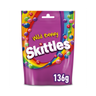 Skittles Vegan Chewy Sweets Wild Berry Fruit Flavoured Pouch Bag 136g