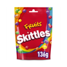 Skittles Vegan Chewy Sweets Fruit Flavoured Pouch Bag 136g