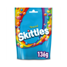Skittles Vegan Chewy Sweets Tropical Fruit Flavoured Pouch Bag 136g