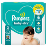 Pampers Baby-Dry Size 3, 30 Nappies, 6kg-10kg, Carry Pack