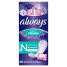 Always Dailies Singles Normal To Go Panty Liners x20