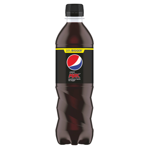 Pepsi Max No Sugar Cola Bottle 600ml