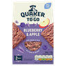 Quaker Porridge To Go Blueberry & Apple Breakfast Bars 2x55g