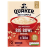 Quaker Oat So Simple Big Bowl Original Porridge Sachets 6x38.5g