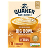 Quaker Oat So Simple Big Bowl Golden Syrup Porridge Sachets 6x49.6g