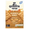 Quaker Porridge To Go Almond & Honey Breakfast Bars 2x55g