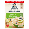 Quaker Oat So Simple Apple & Blueberry Porridge Sachets 18x36g