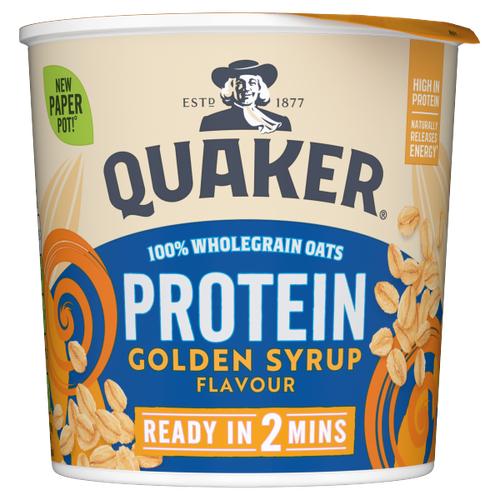 Quaker Oat So Simple Protein Golden Syrup Porridge Pot 63g