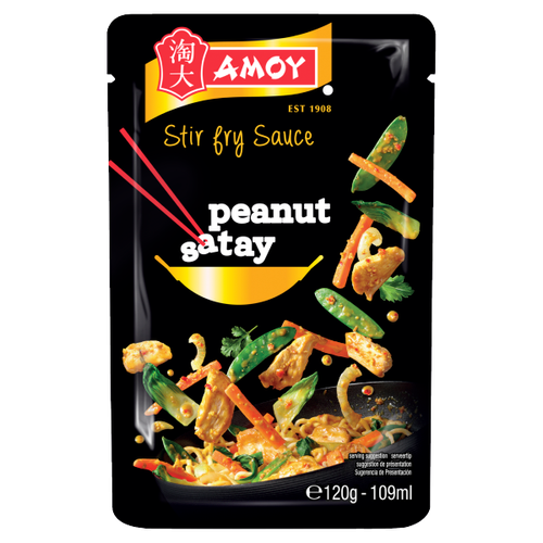 Amoy Peanut Satay Stir Fry Sauce 120g