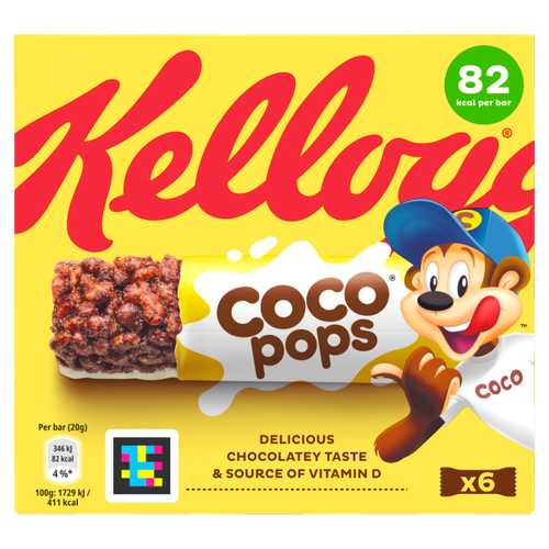 Kellogg's Coco Pops Cereal Bars 6 x 20g (120g)