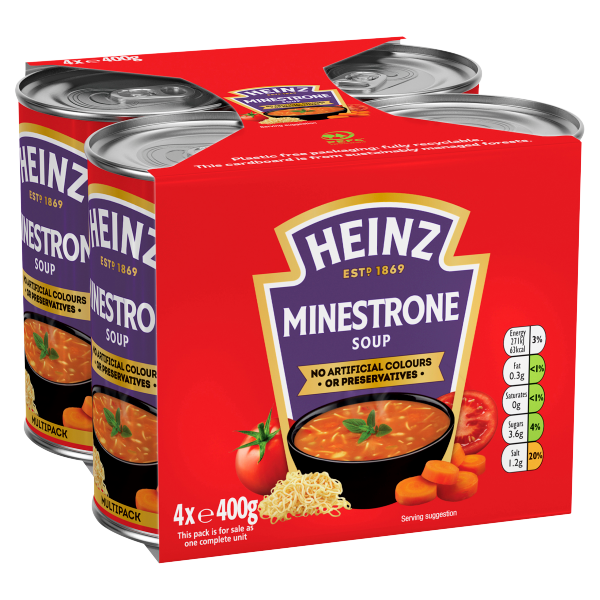 Heinz Minestrone Soup 4 x 400g - We Get Any Stock 