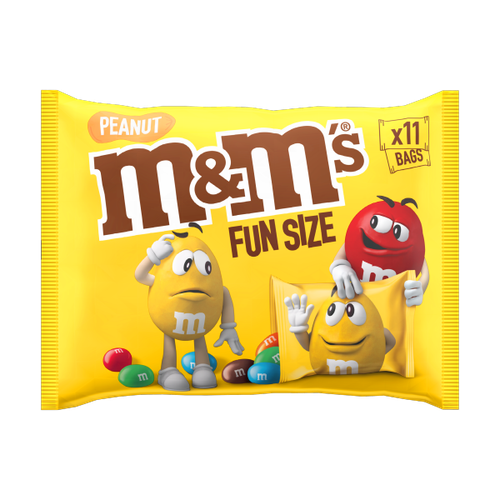 M&M's Peanut Chocolate Fun Size Bags Multipack 11 x 20g - We Get Any Stock