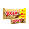 Twix Chocolate Biscuit Snack Size Twin Bars Multipack 9 x 40g