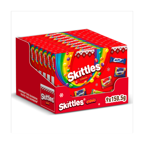 Skittles and Friends Sweets Medium Christmas Selection Box 150.5g