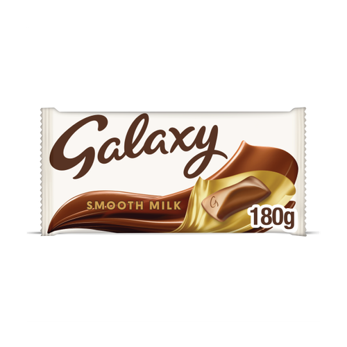 Galaxy Smooth Milk Chocolate Block Sharing Bar Vegetarian 180g