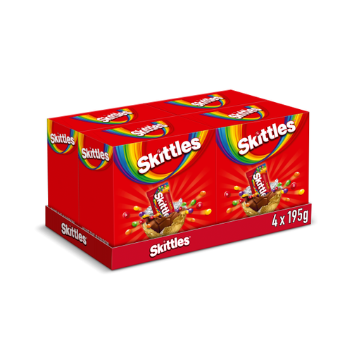 Skittles Chewy Fruit Flavored Sweets, Milk Chocolate Large Easter Egg 195g