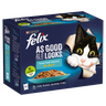 FELIX AS GOOD AS IT LOOKS OCEAN FEASTS Fish Selection in Jelly Wet Cat Food 12 x 100g