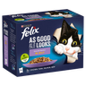 FELIX AS GOOD AS IT LOOKS Favourites Selection in Jelly Wet Cat Food 12 x 100g