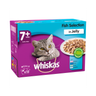 Whiskas Senior Wet Cat Food Pouches Fish in Jelly 12 x 100g